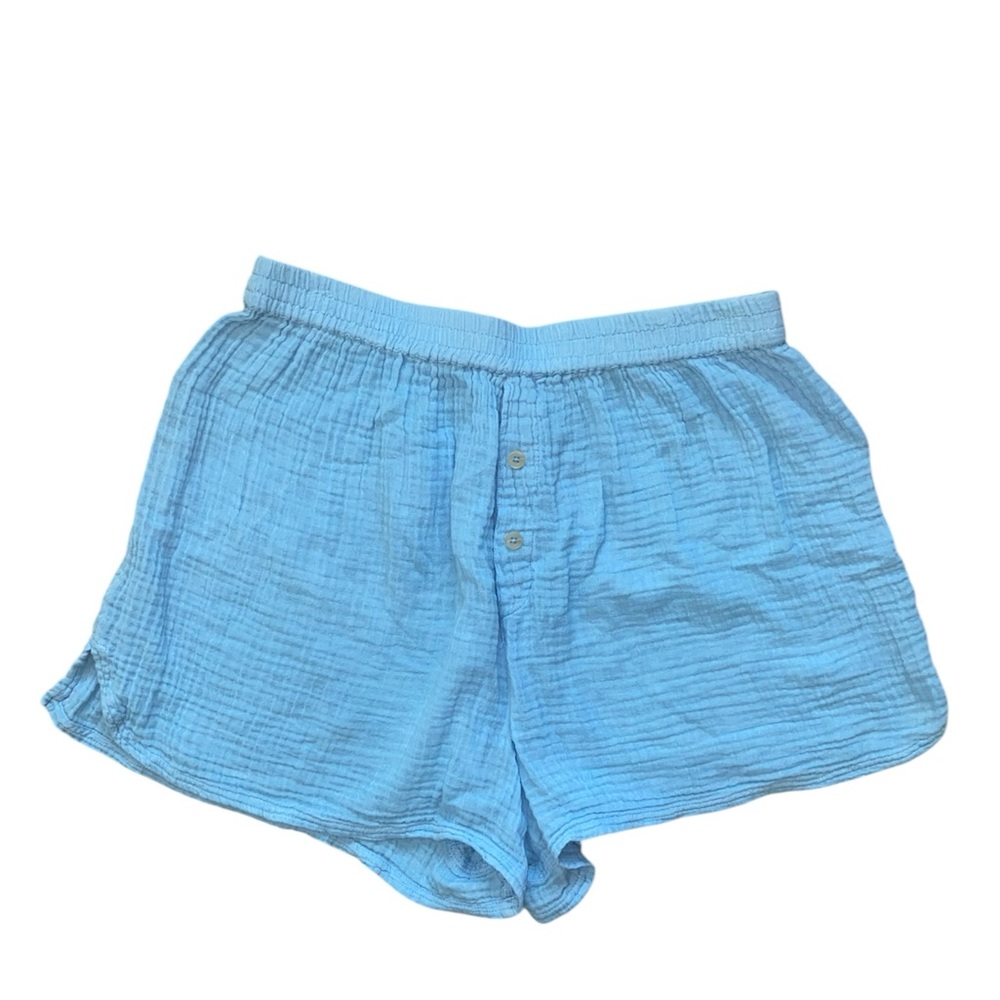 urban outfitters light blue lounge pajama shorts